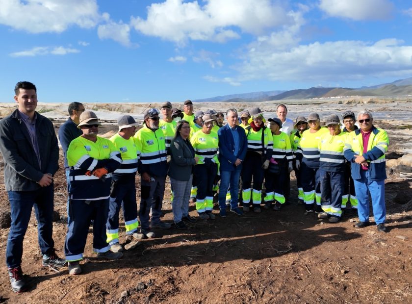 La Mancomunidad del Sureste presenta en El Burrero los avances del plan de limpieza de invernaderos abandonados y mejora ambiental de la comarca