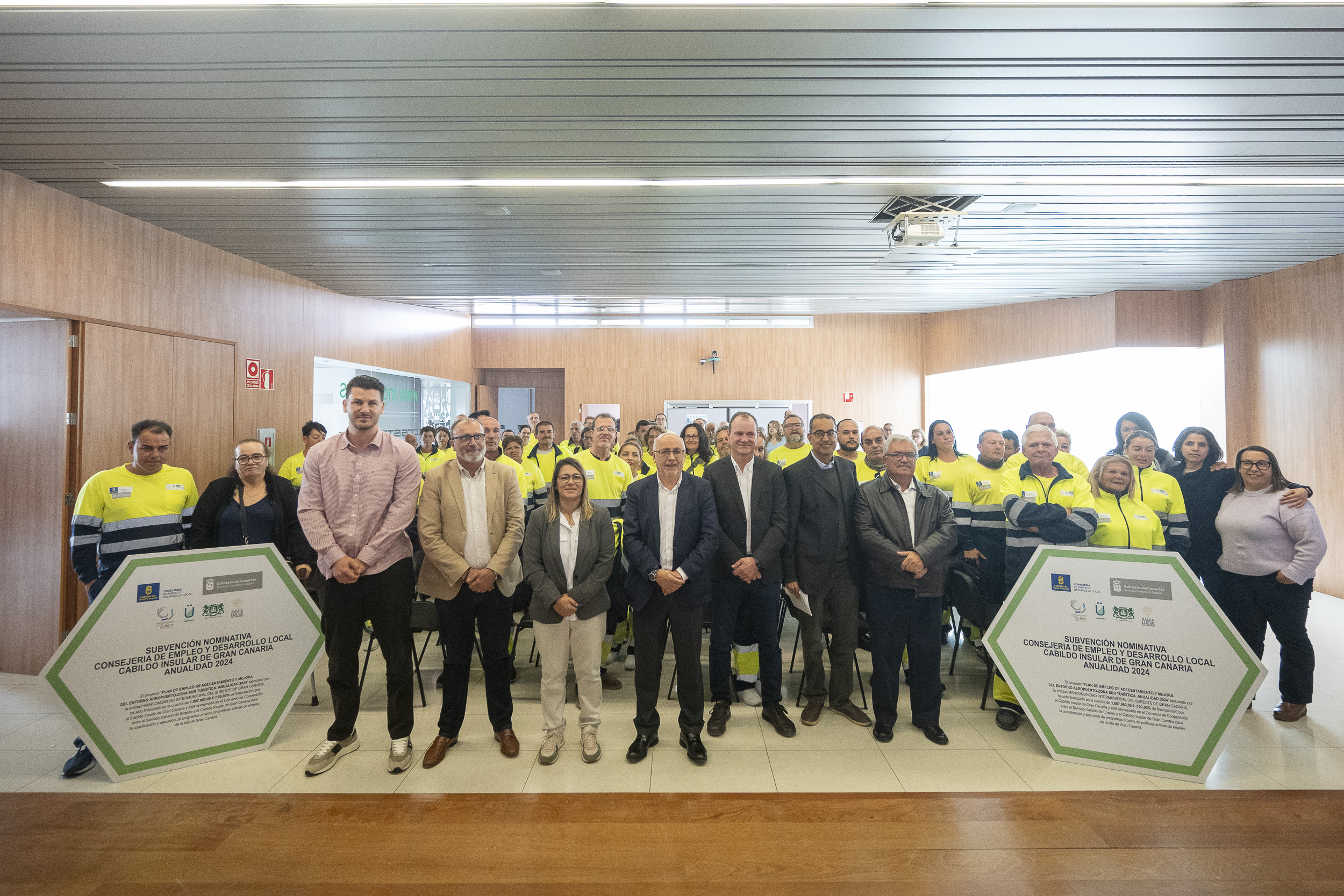 La Mancomunidad del Sureste presenta los resultados del Plan de Adecentamiento y Mejora del Entorno Aeropuerto-Zona Sur Turística. Anualidad 2024